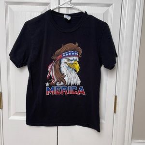 Patriotic “Merica” eagle shirt